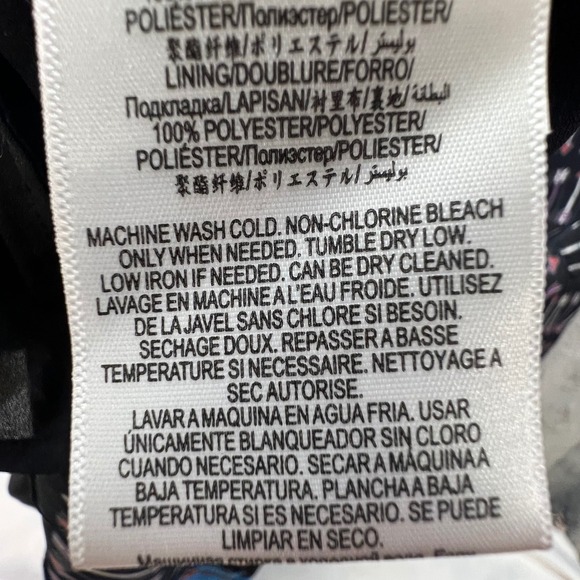 BCBG MAXAZRIA Black Arrow Print Size 6 Mini Dress Whimsigoth Skater Boho Chic - Picture 13 of 14